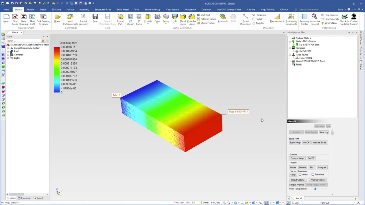 IronCAD Training 74 | MultiPhysics (1/2)