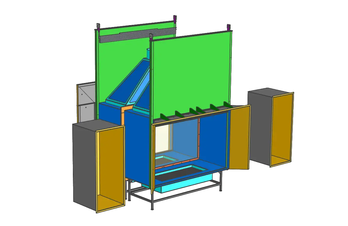 IronCAD design of a fireplace created by The Salamander.