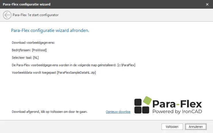 Giriş kılavuzu 4 04 voorbeeld data wordt geinstaleerd 1