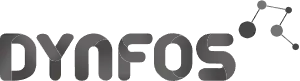 Logo van Dynfos Business Solutions in grijs.