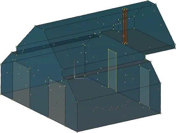 Digital HottScan 3D scan of a home for accurate measurements and reliable design data