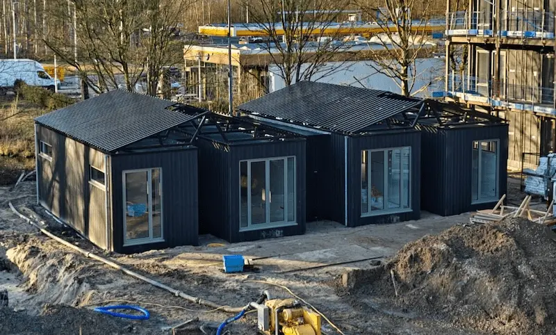 Two circular homes with recycled materials developed with IronCAD